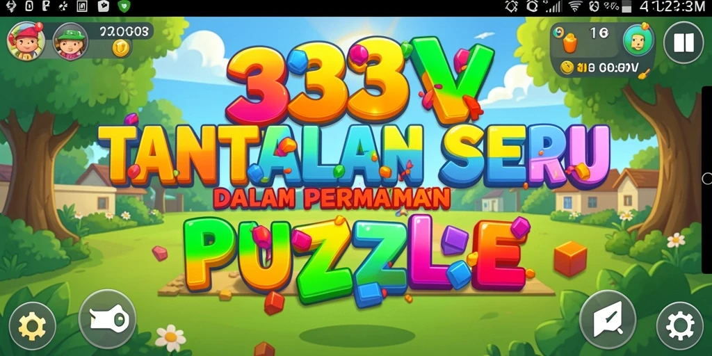 Screenshot gameplay 333V menampilkan tantangan Puzzle yang menarik.