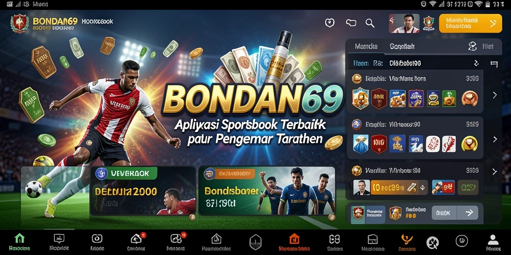 Tampilan gameplay Sportsbook BONDAN69 dengan berbagai pilihan taruhan.