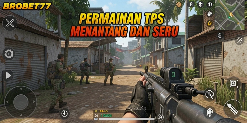 Tangkapan layar menunjukkan aksi mendebarkan dalam gameplay TPS.
