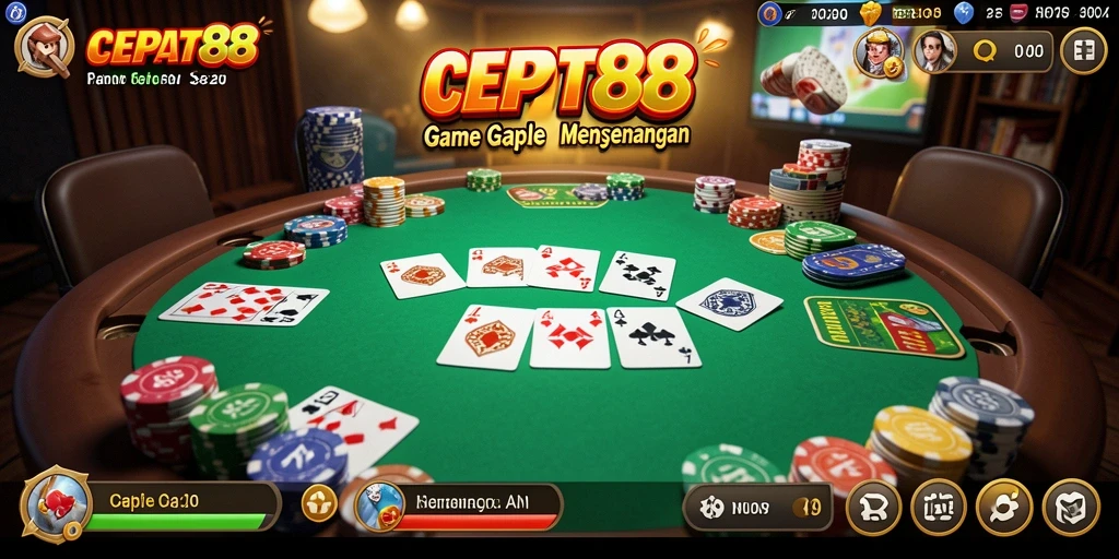 Gameplay seru Gaple di CEPAT88, asyik dan menantang.