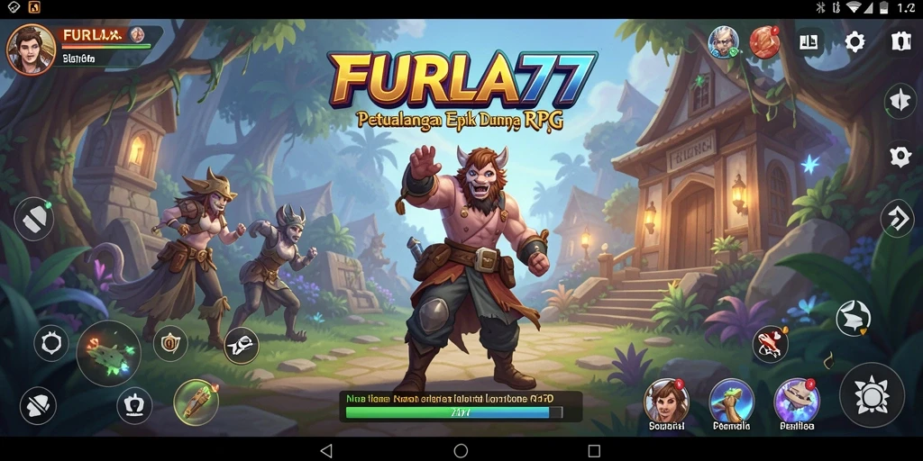 Screenshot gameplay FURLA77 dengan aksi pertarungan yang menegangkan.