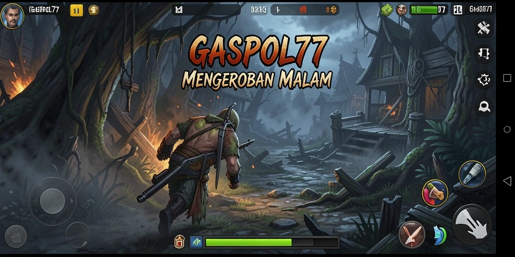 Tangkapan layar GASPOL77 menunjukkan suasana mencekam di dalam game.