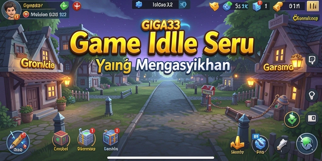 Screenshot gameplay GIGA33 menampilkan pengalaman Idle yang menarik.