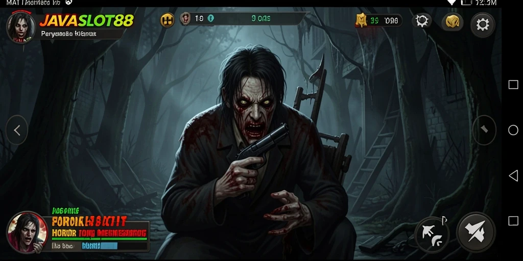 Tampilan gameplay JAVASLOT88 yang menyeramkan dan mendebarkan.