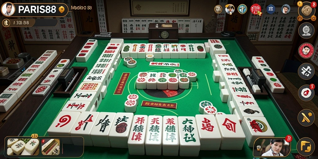 Tampilan gameplay seru dari game Mahjong PARIS88.
