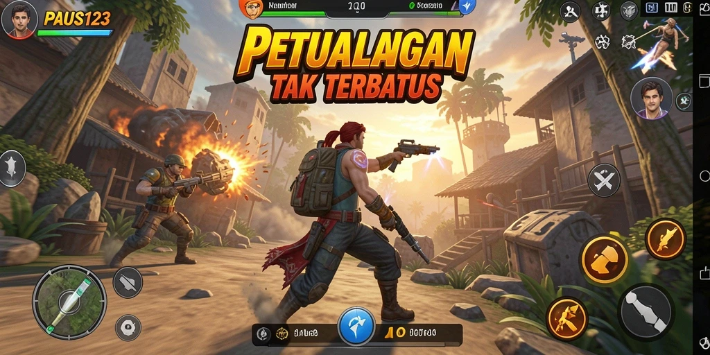 Tangkapan layar PAUS123 menunjukkan aksi mendebarkan di dalam game.