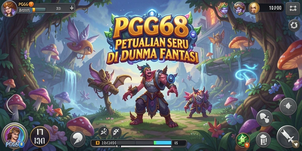 Tangkapan layar gameplay PGG68 menampilkan petualangan yang mendebarkan.