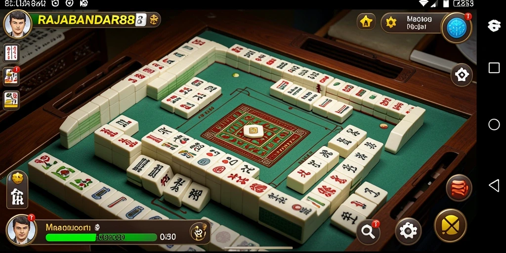 Tampilan gameplay Mahjong yang menarik dan menantang.