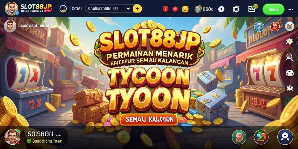 Tampilan gameplay Tycoon yang dinamis dan menarik di SLOT88JP.