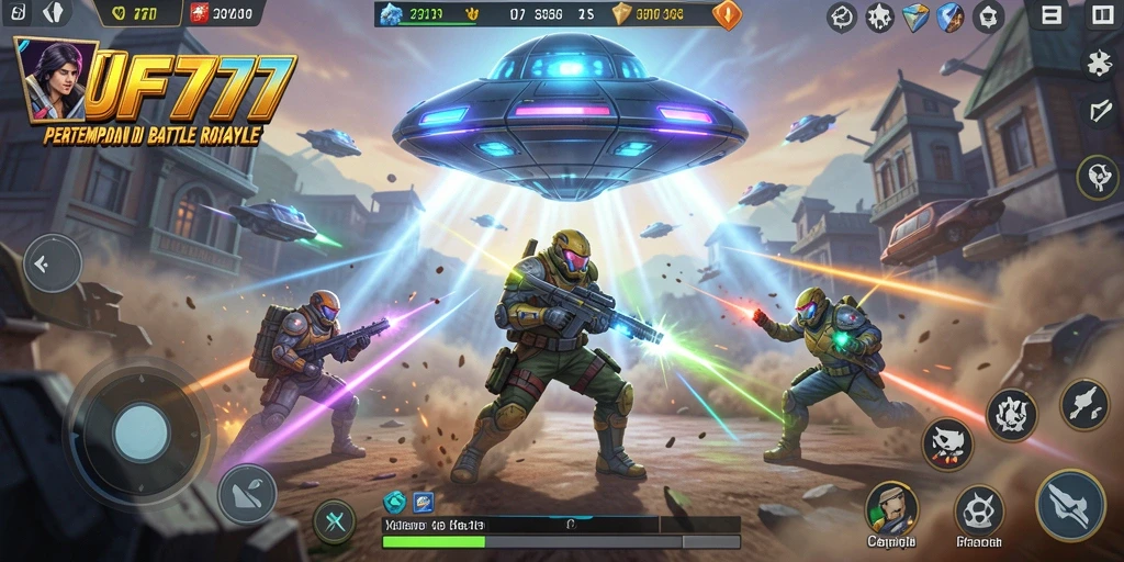 Gameplay Battle Royale yang mendebarkan di UFO777.